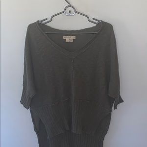 Green knit r shirt mouchette small